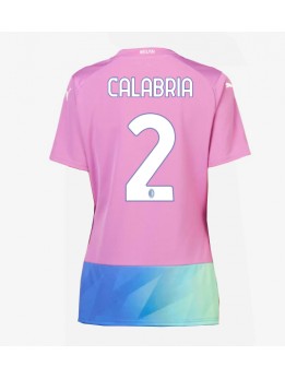 AC Milan Davide Calabria #2 Ausweichtrikot für Frauen 2023-24 Kurzarm